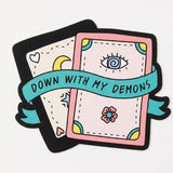 Down With My Demons Laptop Sticker