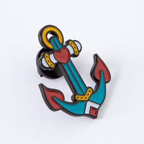 Anchor Tattoo Inspired Enamel Pin