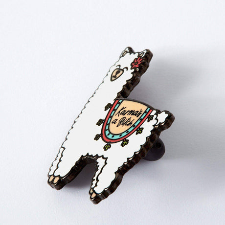 Karma Llama Enamel Pin