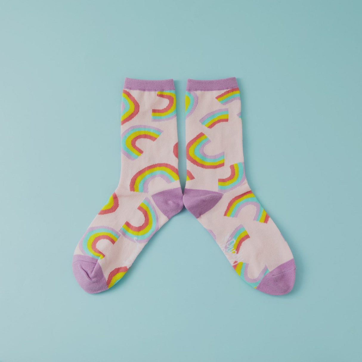 Rainbow Print Socks