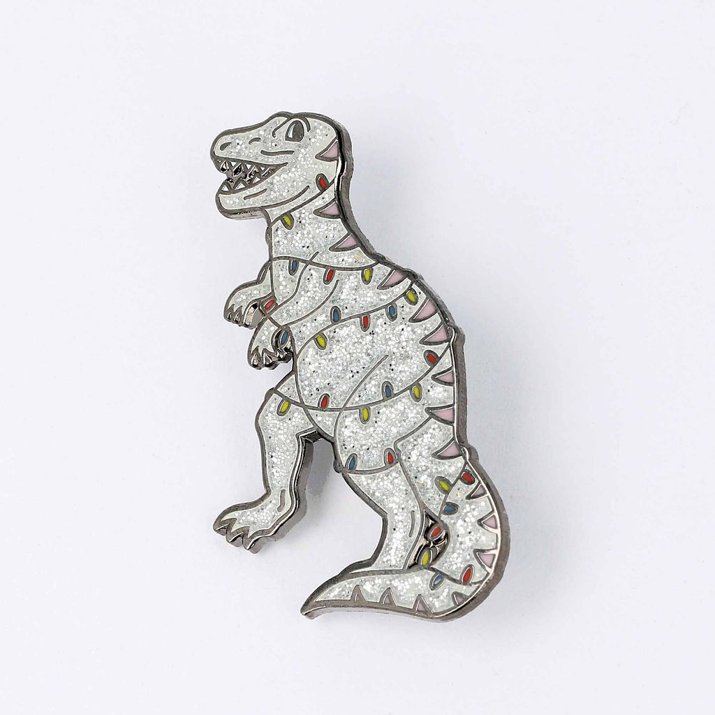 Christmas Dinosaur Enamel Pin