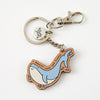 Whale Love Wooden Eco Keyring