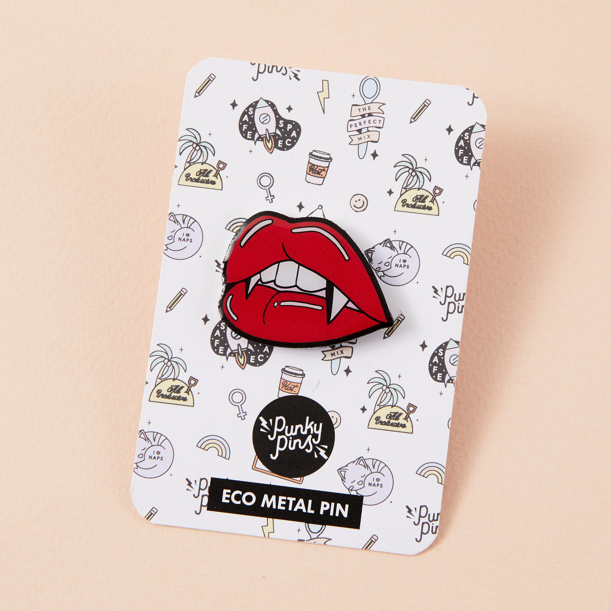 Juicy Fangs Eco Metal Pin