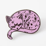 Mystical Cat Pink Enamel Pin - Limited Edition