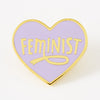 Feminist Heart Lilac Enamel Pin - Limited Edition