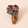 Raise Your Flowers Enamel Pin