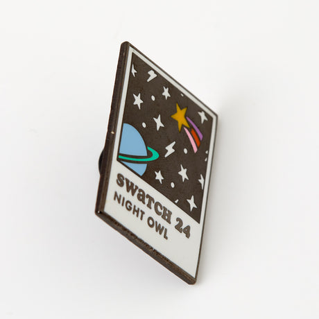 Night Owl Swatch Enamel Pin