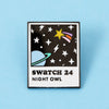 Night Owl Swatch Enamel Pin