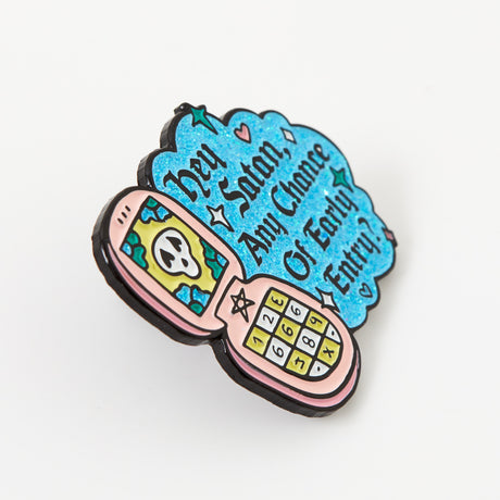 Call To Satan Enamel Pin
