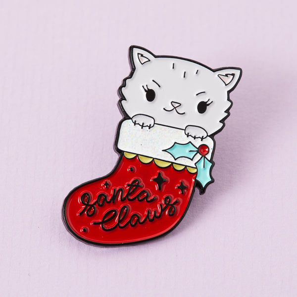 Santa Claws Enamel Pin