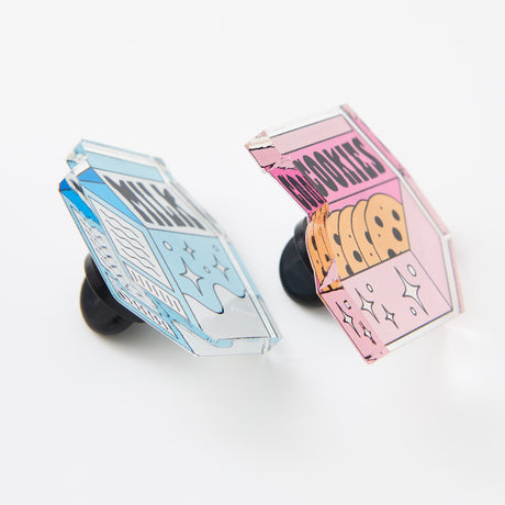 Milk & Cookies Acrylic Pin Pair