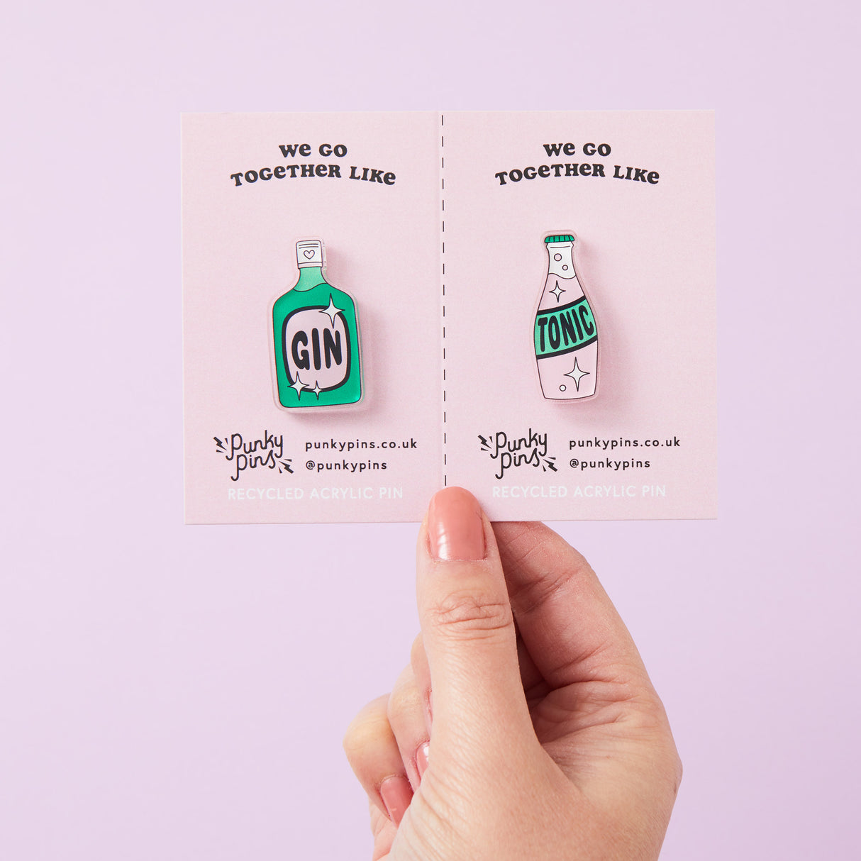 Gin &Tonic Acrylic Pin Pair