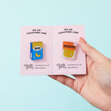 Mac & Cheese Acrylic Pin Pair