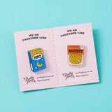 Mac & Cheese Acrylic Pin Pair
