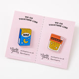 Mac & Cheese Acrylic Pin Pair