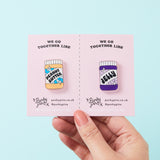 Peanut Butter & Jelly Acrylic Pin Pair