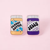 Peanut Butter & Jelly Acrylic Pin Pair