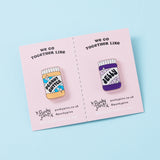 Peanut Butter & Jelly Acrylic Pin Pair