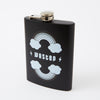 Wasted Tall Black Hip Flask