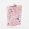 Spring Meadow Tall Light Pink Hip Flask