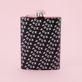 Fuck Tall Black Hip Flask