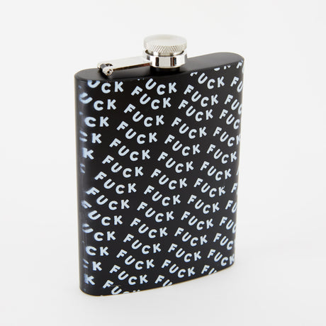Fuck Tall Black Hip Flask