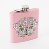 Find Your Freedom Light Pink Hip Flask