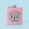 Find Your Freedom Light Pink Hip Flask