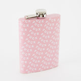 Fuck Tall Light Pink Hip Flask
