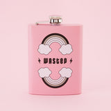Wasted Light Pink Hip Flask