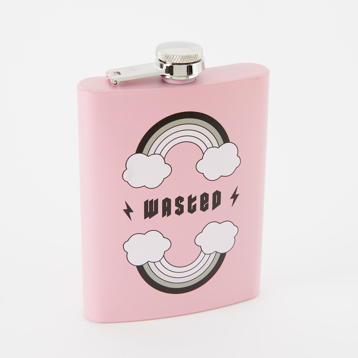 Wasted Light Pink Hip Flask