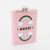 Wasted Light Pink Hip Flask