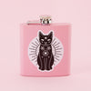 Mystic Mog Light Pink Hip Flask