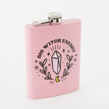 Big Witch Energy Tall Light Pink Hip Flask