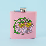 Fuck You Capitalism Light Pink Hip Flask