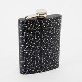 Constellation Tall Black Hip Flask