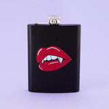 Juicy Fangs Tall Black Hip Flask