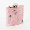 Spring Meadow Light Pink Hip Flask