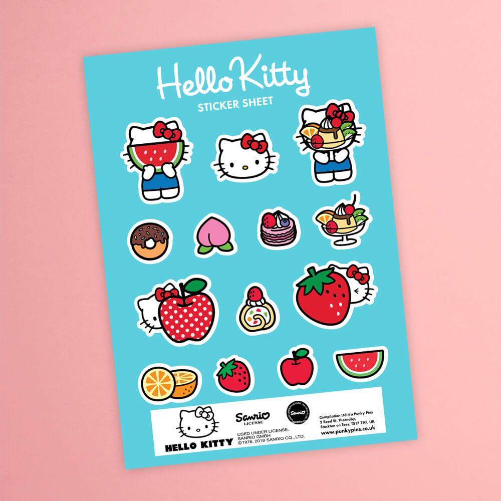 Hello Kitty Foods Sweetness Sticker Sheet