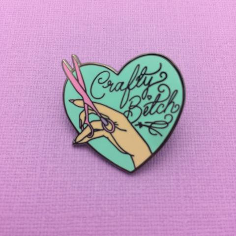 Crafty Bitch Enamel Pin