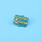Having Fun Ain't Hard When You Have A Library Card Enamel Pin