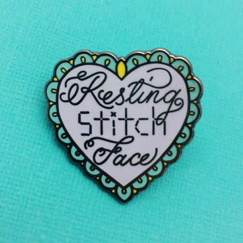 Resting Stitch Face Enamel Pin