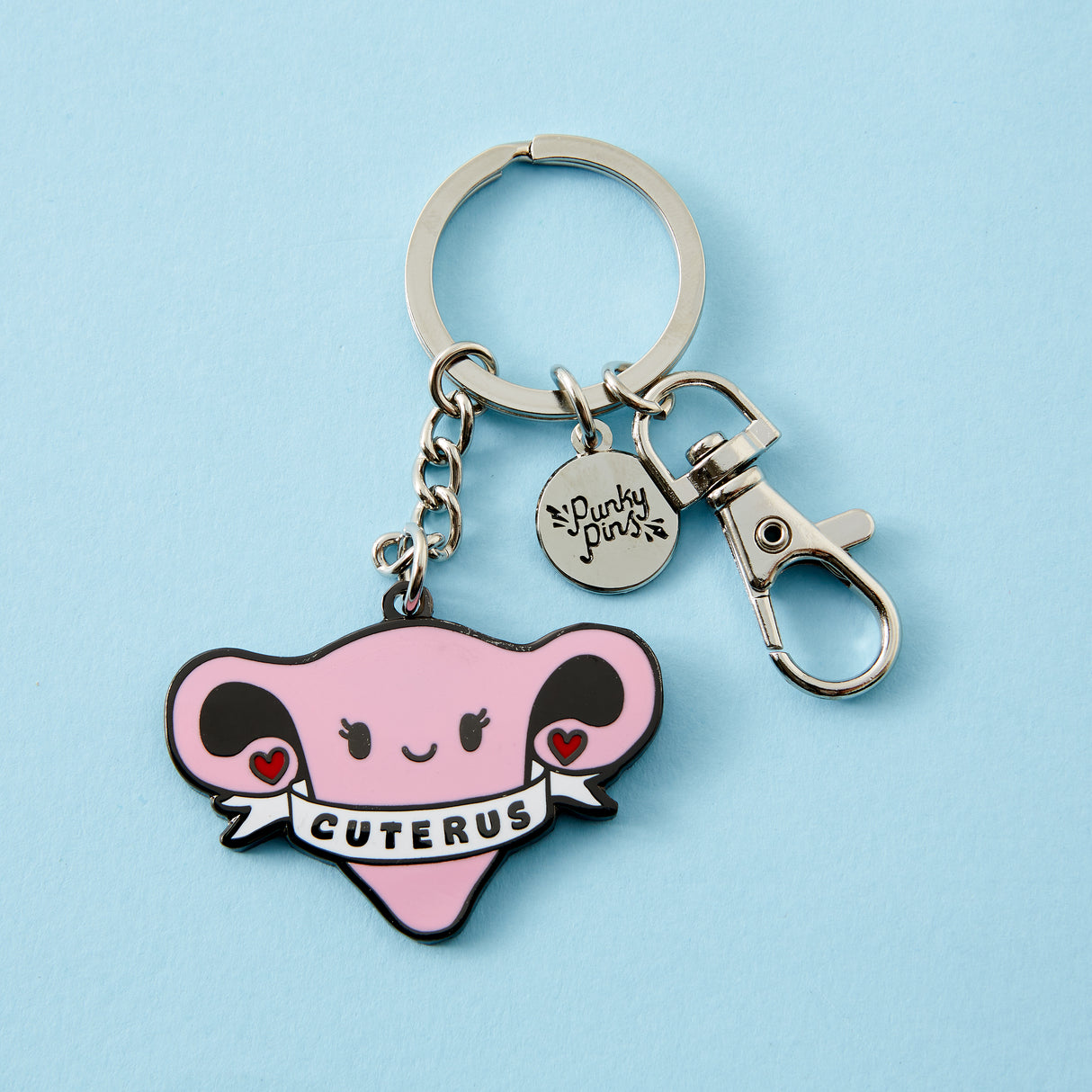 Cuterus Uterus Enamel Keyring
