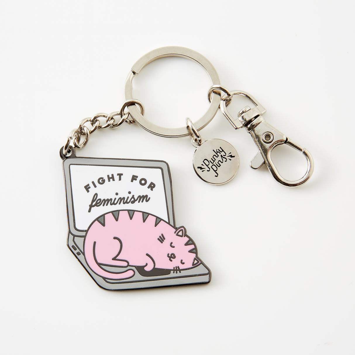 Fight For Feminism Enamel Keyring