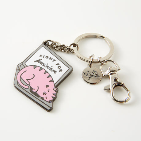 Fight For Feminism Enamel Keyring
