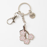 Cherry Blossom Enamel Keyring