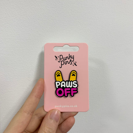 Paws Off Soft Enamel Pin