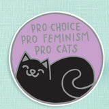 Black & Silver Pro Cats Vinyl Sticker