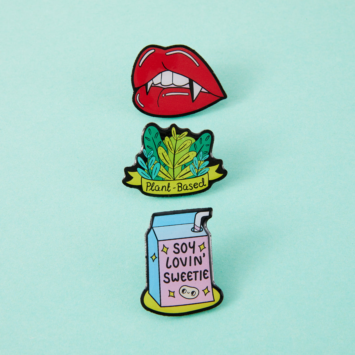 Juicy Fangs Eco Metal Pin