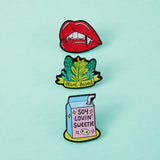 Juicy Fangs Eco Metal Pin